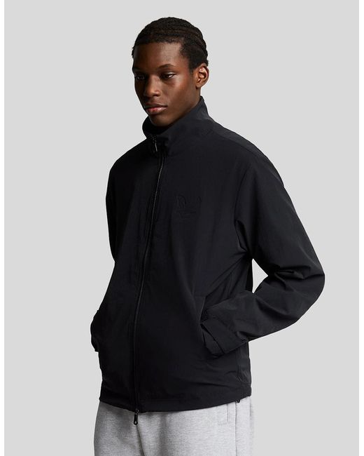Lyle & Scott Black Keyline Windbreaker Jacket for men