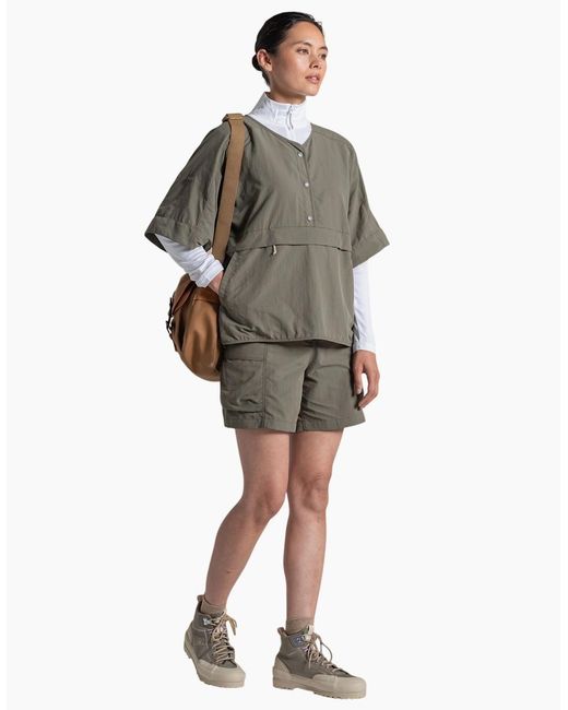 Craghoppers Gray Ladies Medina Nosilife Overhead Short-Sleeved Shirt