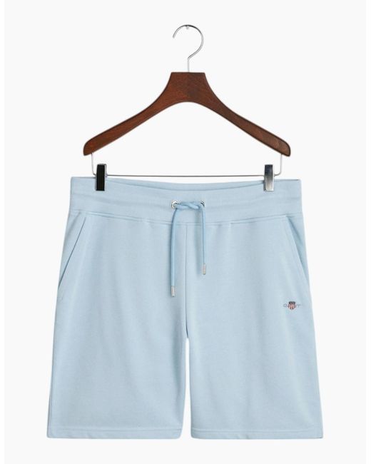 Gant Blue Shield Shorts Sweat Regular Fit Cotton for men