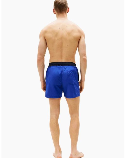 Tommy Hilfiger Blue Heritage Mid Length Swim Shorts, Wedge for men