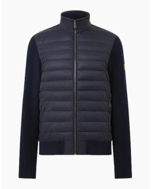 Belstaff Blue Control Cardigan Dark Ink for men