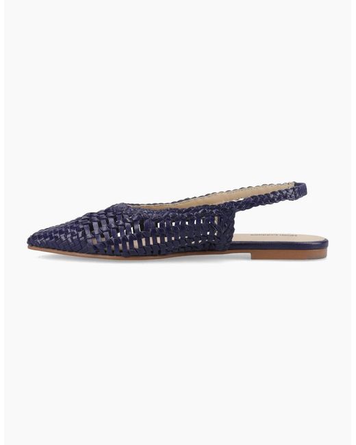 Hush Puppies Blue Dalia Slingback Ballerina Shoes