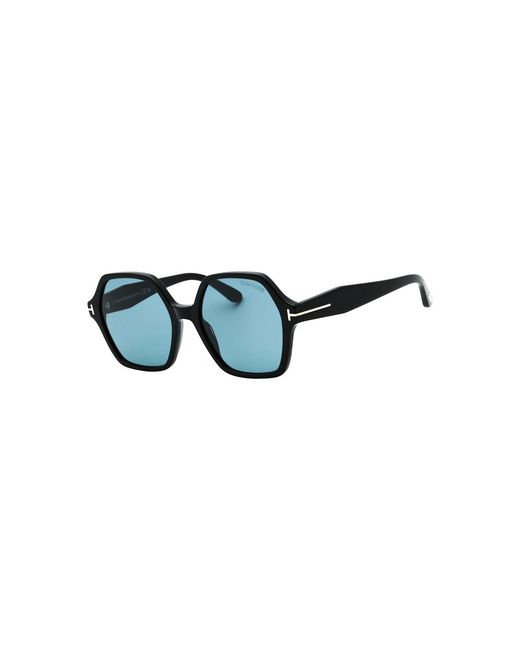 Tom Ford Blue Romy Smoke Hex Lens Shiny Sunglasses