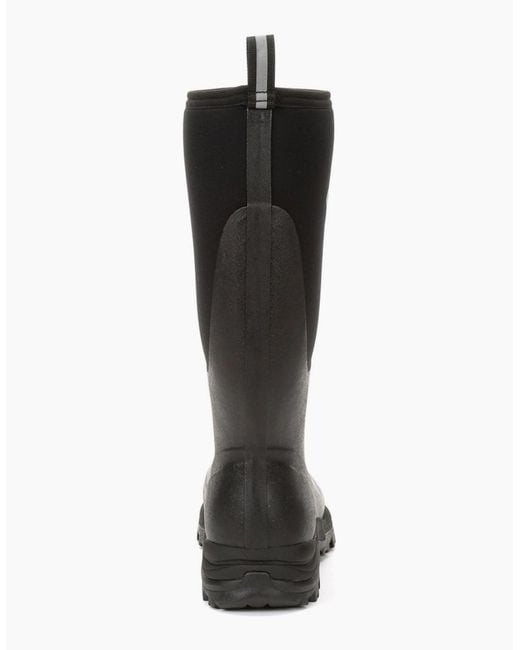 Muck Boot Black Outpost Tall Wellingtons for men