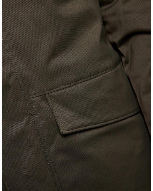 Lyle & Scott Green Padded Parka for men