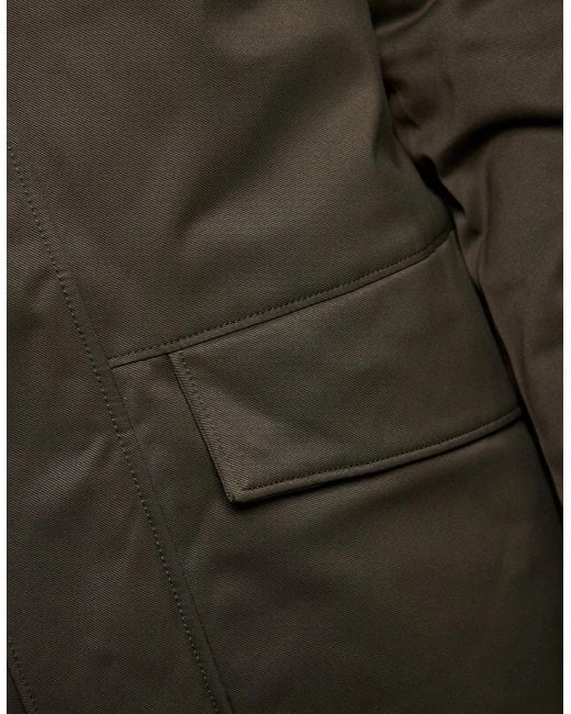 Lyle & Scott Green Padded Parka for men