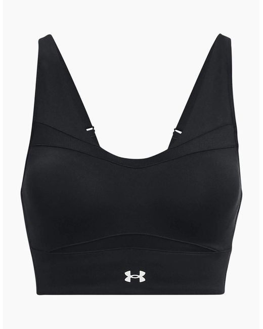 Under Armour Black Evo Sports Bra With Spaghetti Straps