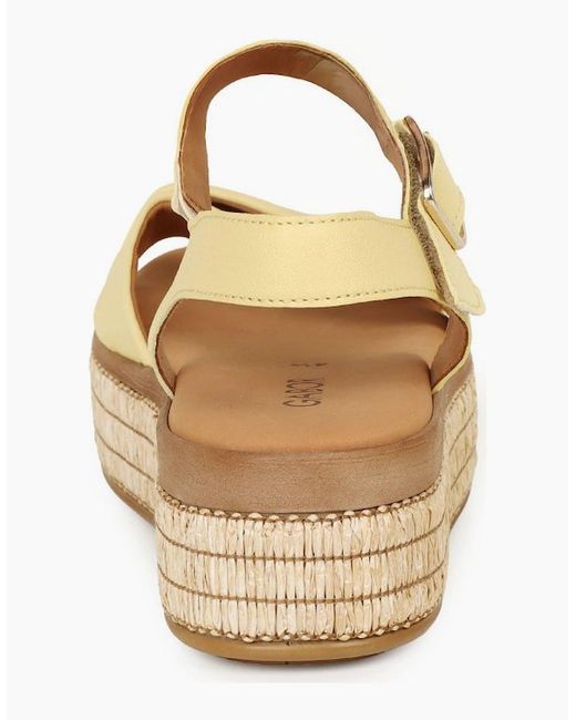Gabor Metallic Wick Platform Sandal