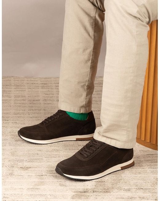 Oswin Hyde Brown Spencer Suede for men