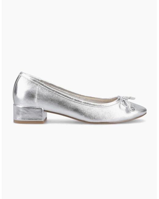 Hush Puppies White Silvia Low Heel Sandal Leather Sandals