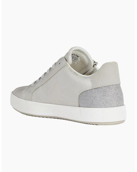 Geox White D Blomiee A Trainers
