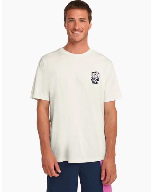 O'neill Sportswear White Chest Print Short Sleeve T-Shirt for men