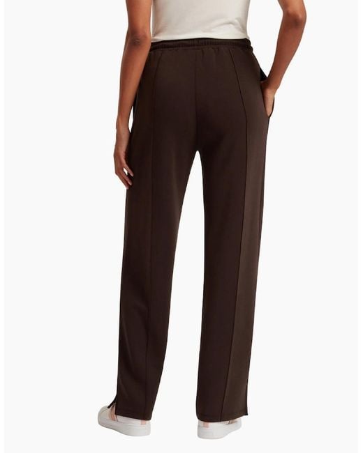 Ted Baker Brown Nowelll Cupro Split Hem Dark Jogger