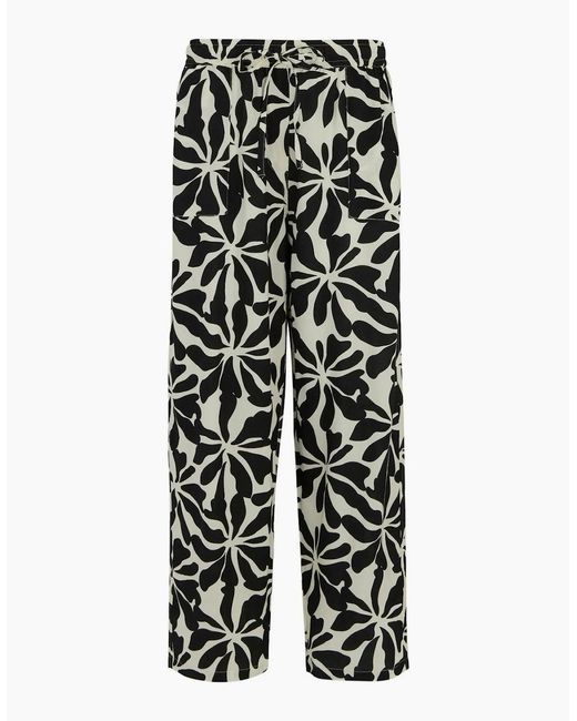Regatta White Ladies Elbrie Abstract Floral Trousers