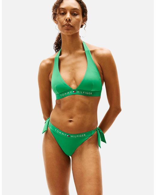 Tommy Hilfiger Green Th Original Bikini Bottoms, Radiant