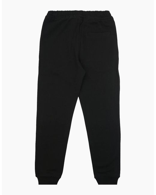 Burberry Black Rogan Embroidered Circle Logo Bottoms for men