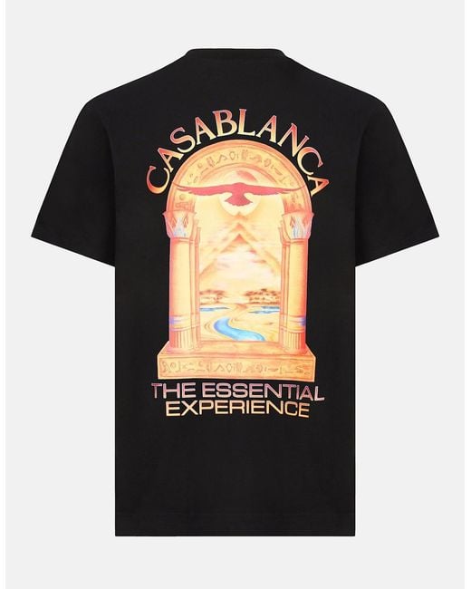 Casablanca Black Hermons Mirage Arch Classic T-Shirt for men