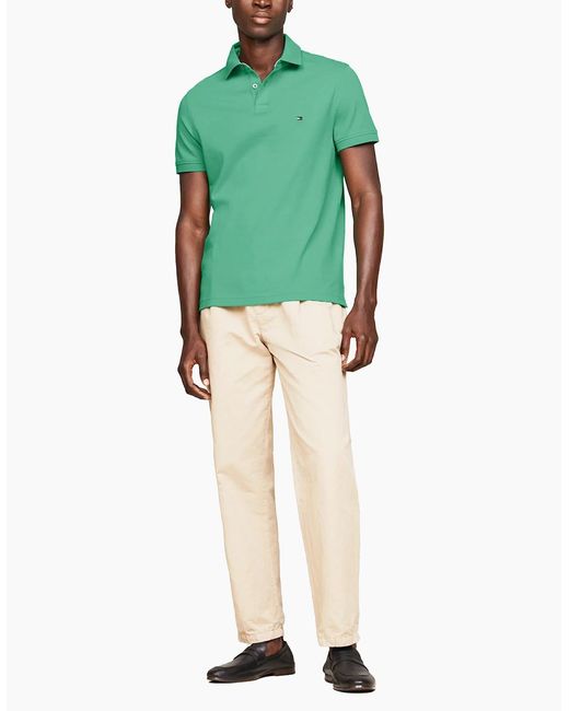 Tommy Hilfiger Green Polo Shirts Regular Fit Tee