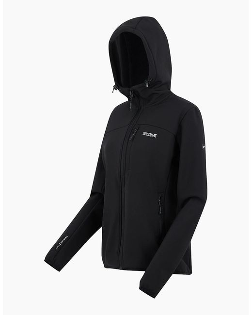 Regatta Black Ladies Ossek Soft Shell Jacket