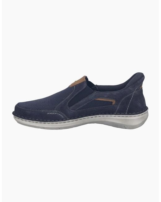 Josef Seibel Blue New Anvers 25 Wide Fit Shoes for men