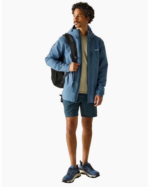 Regatta Blue Oklarna Waterproof Jacket for men