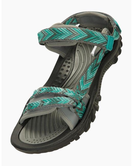 Mountain Warehouse Green Ladies Cyprus Chevron Sandals