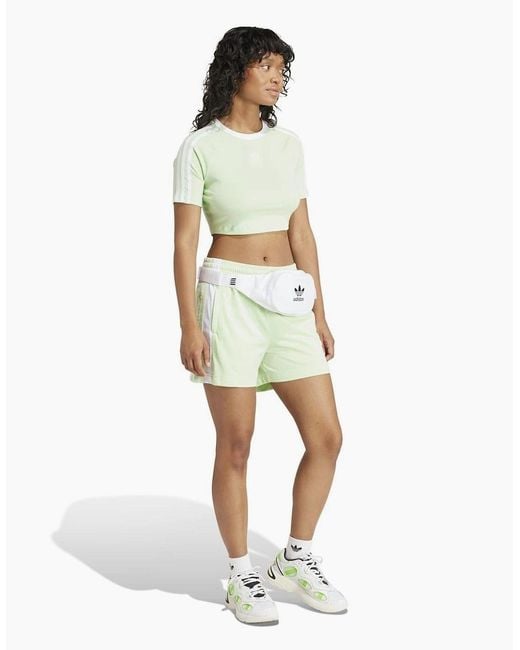 Adidas Originals Green Adibreak Bermuda Shorts With Snap Button