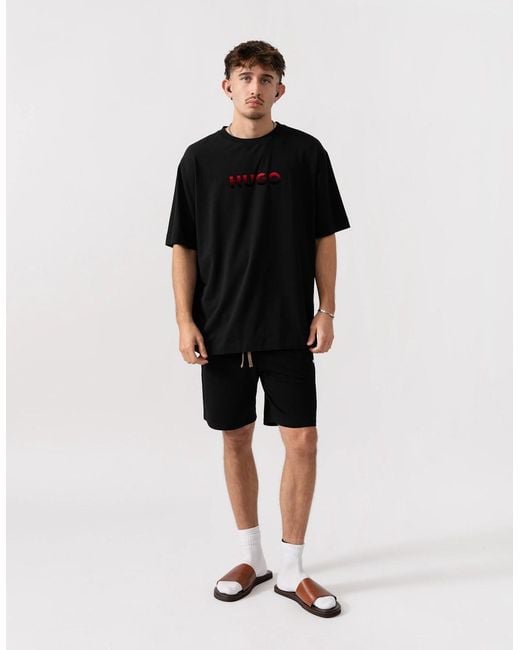 Boss Black Hugo Ray Gradient Logo Pyjama T-Shirt for men