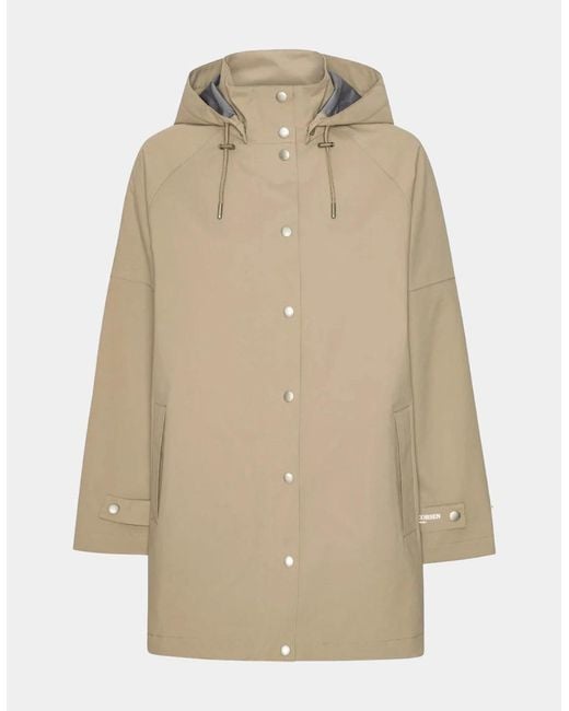 Ilse Jacobsen Natural Gentle Rain Raglan Raincoat