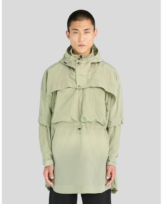 Lyle & Scott Green Utility Anorak Jacket for men