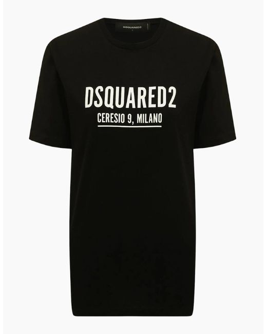 DSquared² Black Ceresio 9 Milano Logo T-Shirt