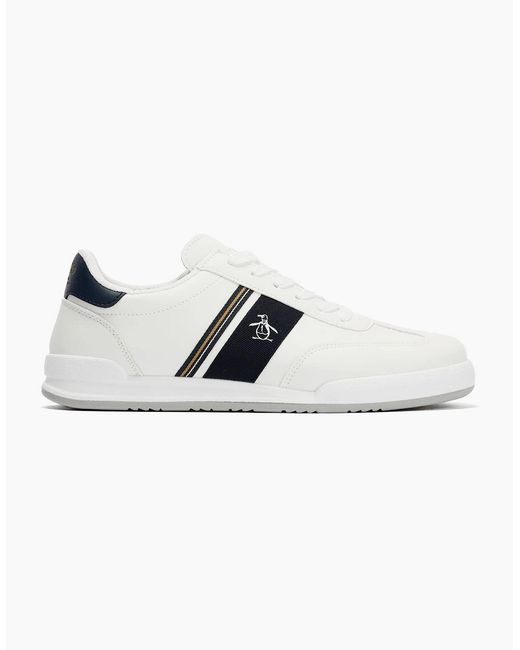 Original Penguin White Penguin Gaz Trainers for men