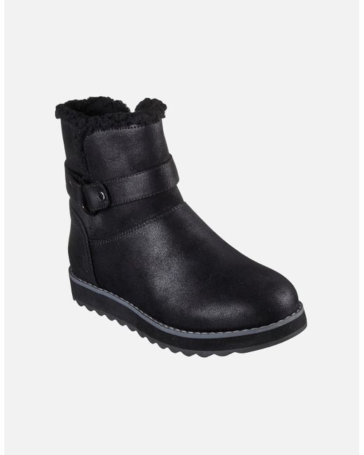 Skechers Black Keepsakes 2.0 167615-Bbk Zip Shoe