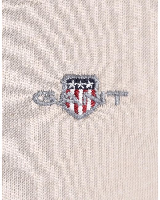 Gant Pink Reg Fit Shield T-Shirt Clay for men
