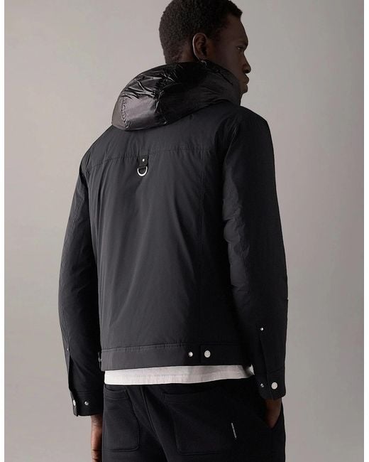 Moose Knuckles Black Brixton Trucker Jacket for men