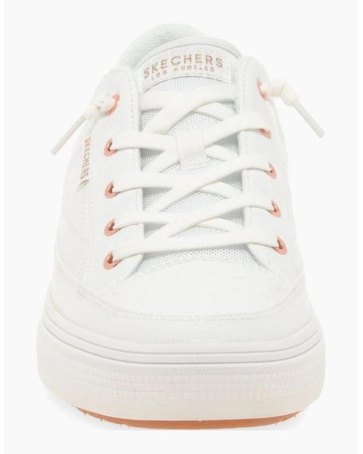 Skechers White Arch Fit Arcade Trainers