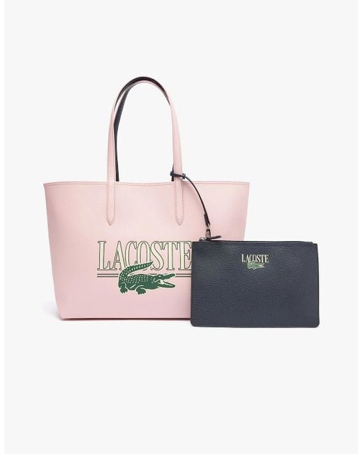 Lacoste Pink Anna Reversible Tote Bag