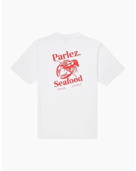 Parlez White Slip T-Shirt for men