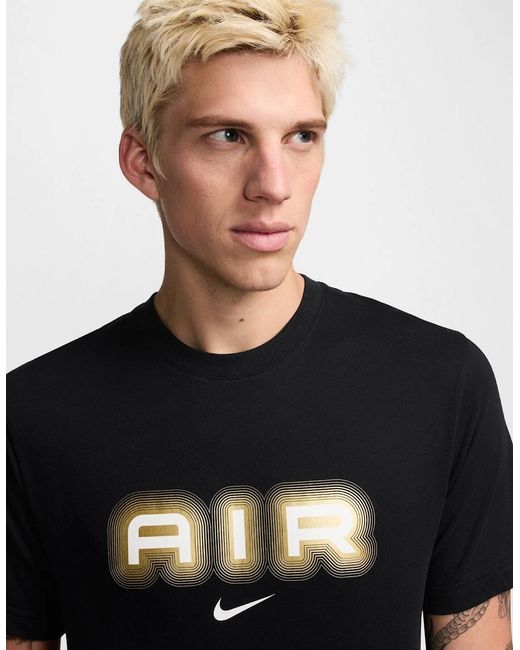 Nike Black Sw Air Graphic T-Shirt for men