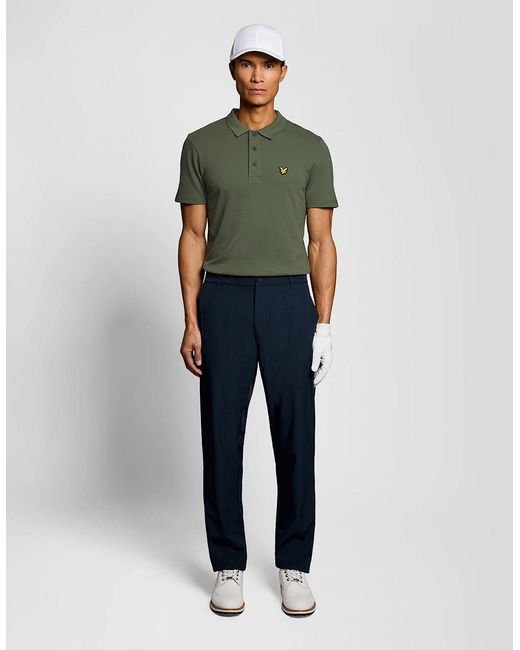 Lyle & Scott Green Technical Polo Shirt for men