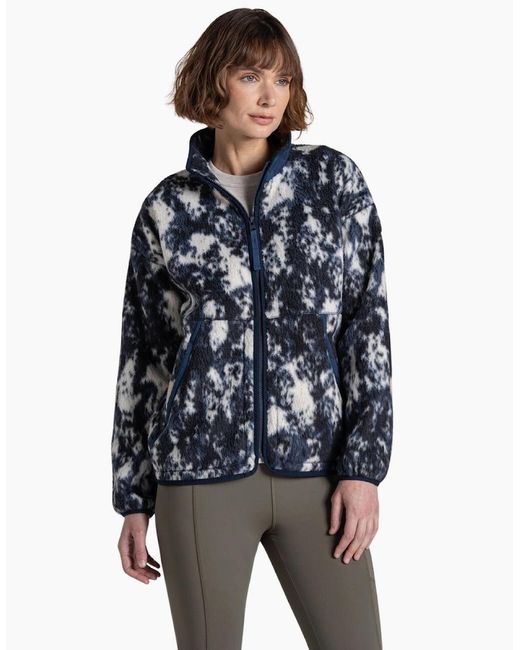 Craghoppers Blue Dante Patterned Full Zip Fleece