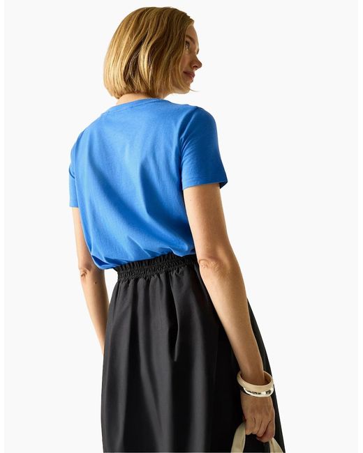 Regatta Blue Ladies Filandra Vx Flower Silhouette T-Shirt