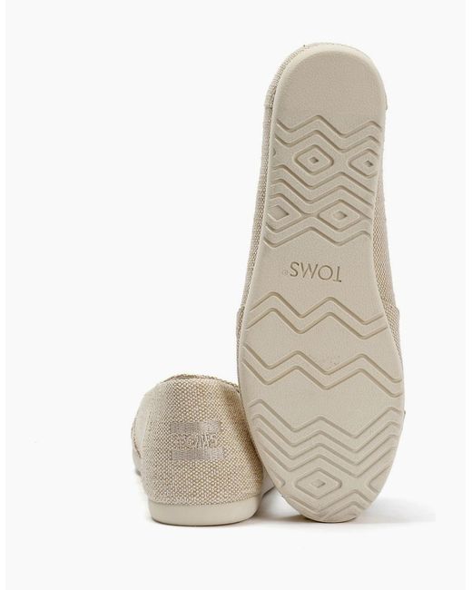 TOMS Natural Alpargata Ballet Canvas Champagne Espadrilles