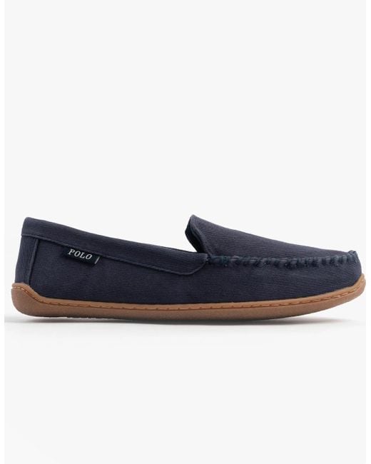 Polo Ralph Lauren Blue Brenan Slippers/Paper for men