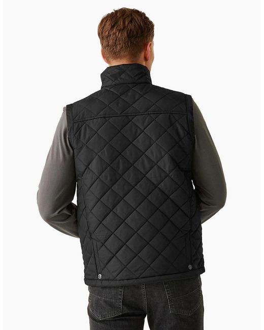 Regatta Black Professional Quilted Body Warmer for men