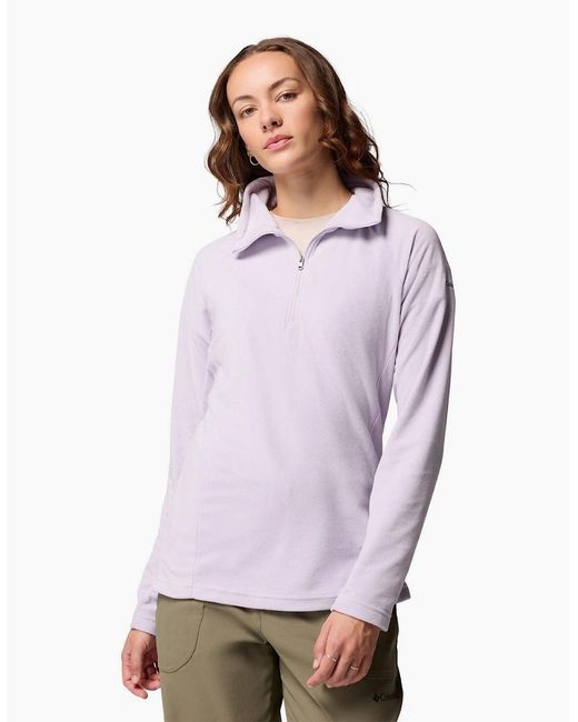 Columbia Purple Glacial Iv 1/2 Zip Fleece Jackets