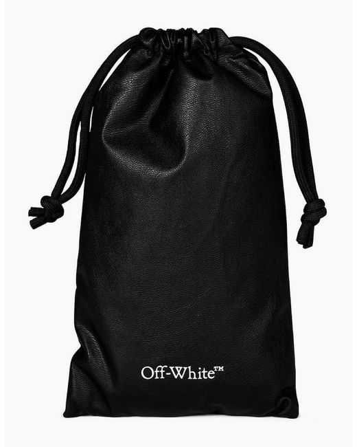 Off-White c/o Virgil Abloh Black Midland Square Full Rim Sunglasses for men