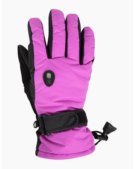Mountain Warehouse Black Ladies Extreme Waterproof Ski Gloves
