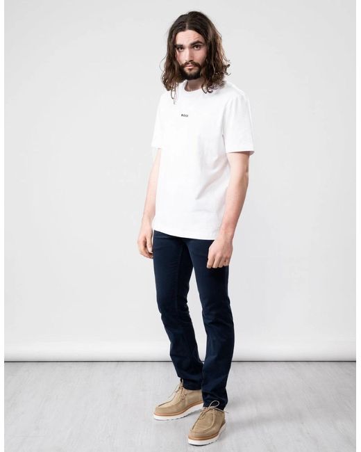 Boss White Boss Tchup Crew Neck Small Logo T-Shirt Nos for men