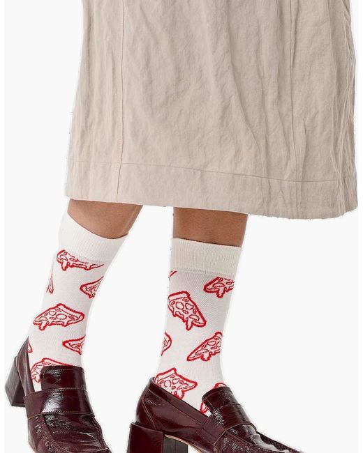 Happy Socks Pink Pizza Socks